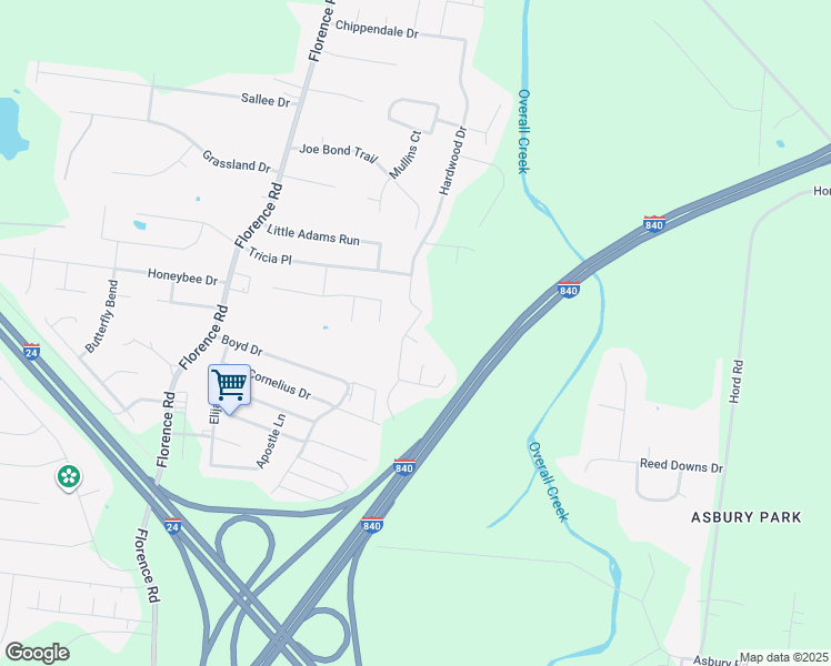 map of restaurants, bars, coffee shops, grocery stores, and more near 3240 Hardwood Drive in Murfreesboro