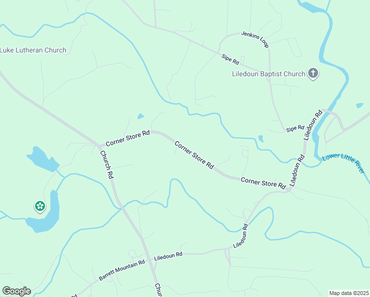 map of restaurants, bars, coffee shops, grocery stores, and more near Corner Store Road in Taylorsville