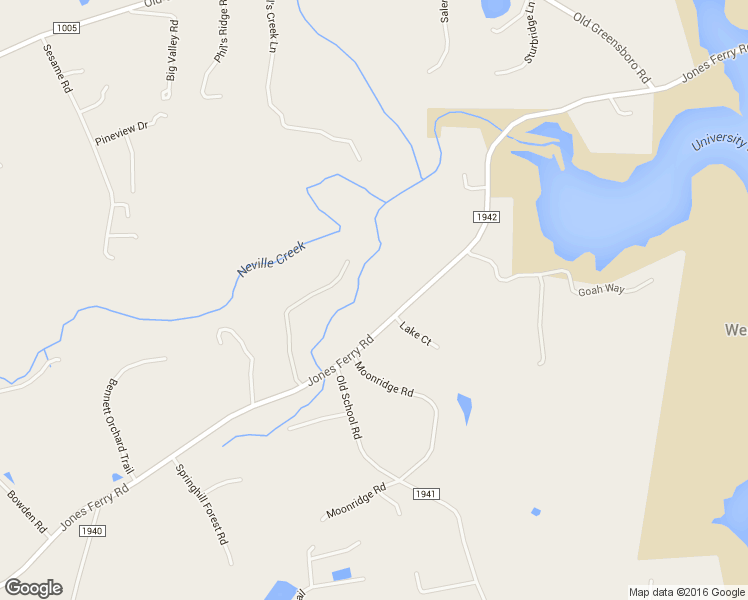 map of restaurants, bars, coffee shops, grocery stores, and more near 1609 Jones Ferry Road in Chapel Hill