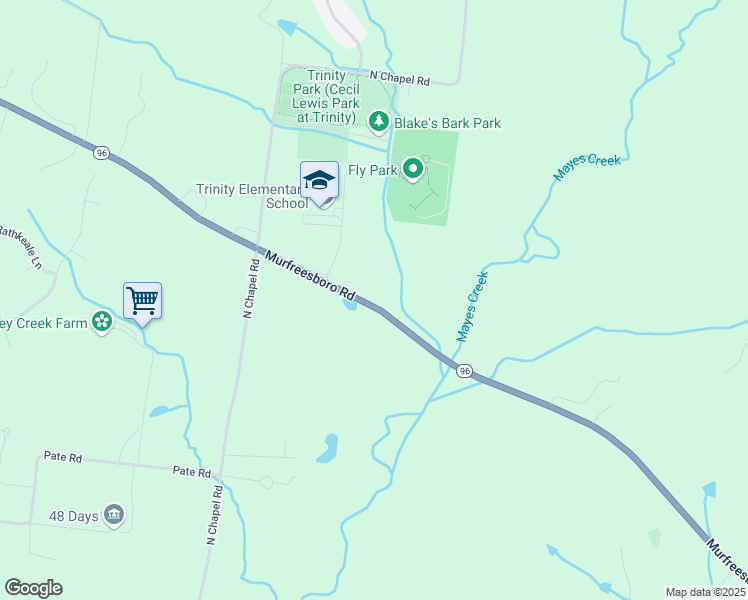 map of restaurants, bars, coffee shops, grocery stores, and more near 4410 Murfreesboro Road in Franklin