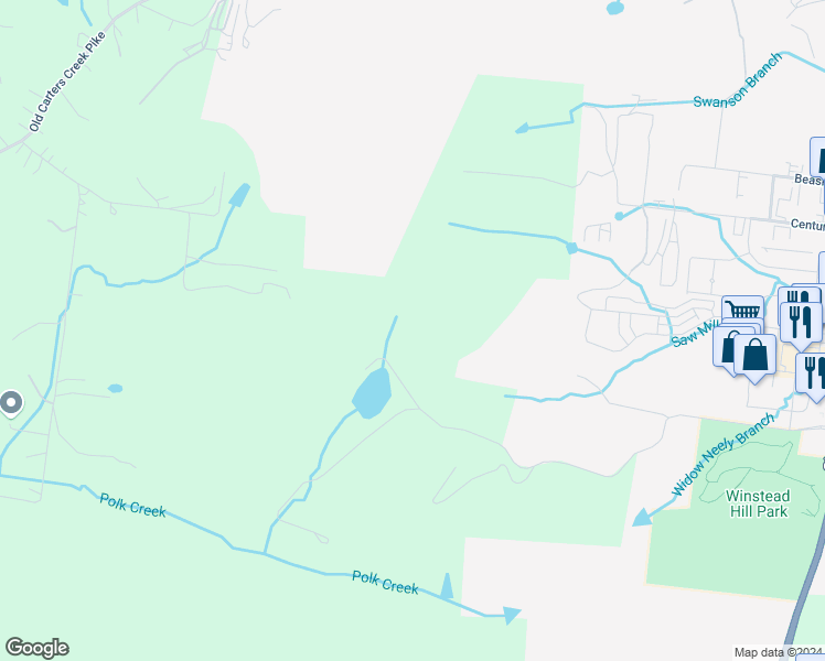 map of restaurants, bars, coffee shops, grocery stores, and more near 1208 Hillview Lane in Franklin