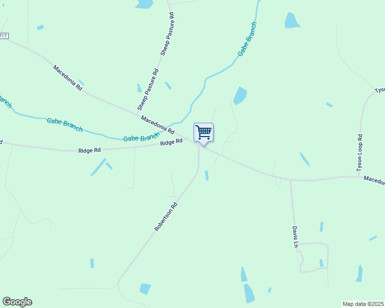 map of restaurants, bars, coffee shops, grocery stores, and more near 4648 Robertson Road in Spring Hope