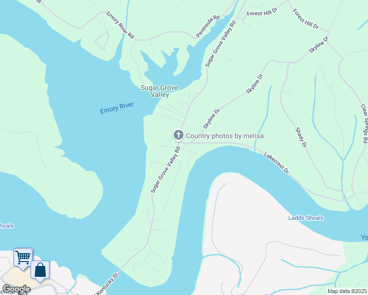 map of restaurants, bars, coffee shops, grocery stores, and more near 2203 Sugar Grove Valley Road in Harriman