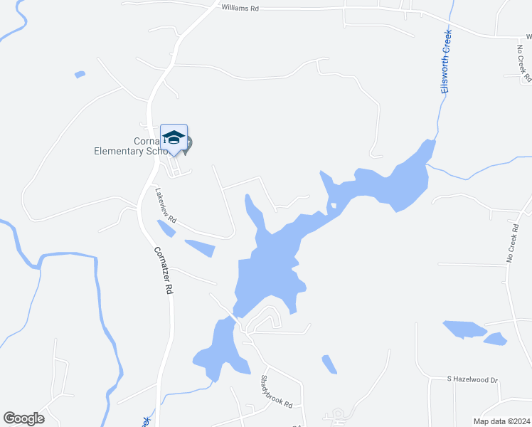 map of restaurants, bars, coffee shops, grocery stores, and more near 414 Lakeview Road in Mocksville
