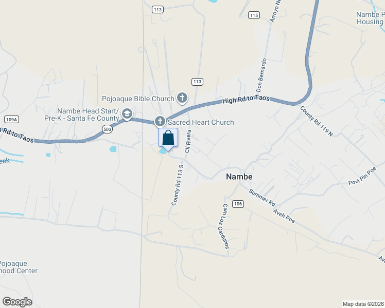 map of restaurants, bars, coffee shops, grocery stores, and more near 2B Calle Rivera in Santa Fe