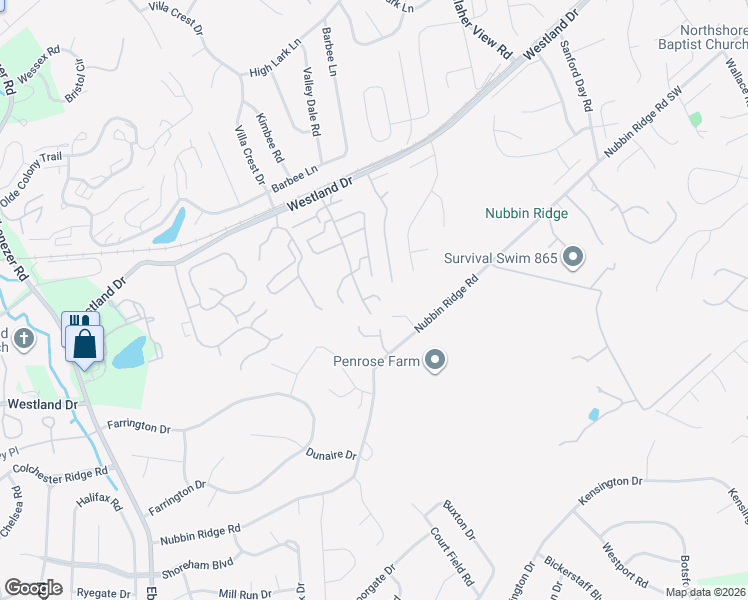 map of restaurants, bars, coffee shops, grocery stores, and more near 8504 Old Towne Court in Knoxville