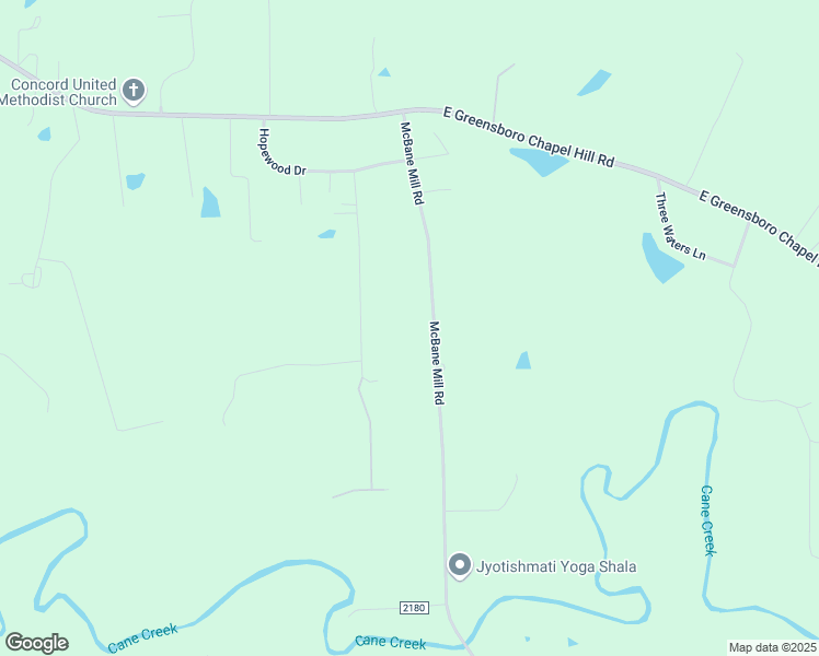 map of restaurants, bars, coffee shops, grocery stores, and more near 7457 McBane Mill Road in Graham