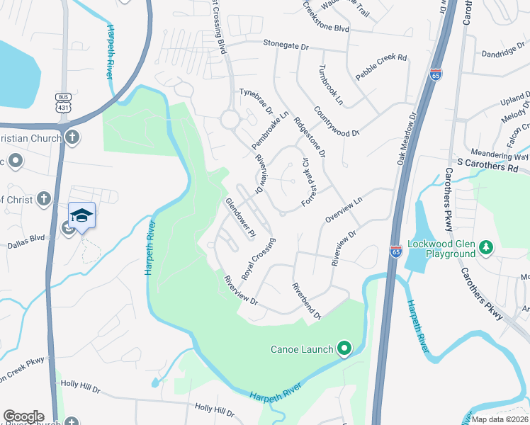 map of restaurants, bars, coffee shops, grocery stores, and more near 416 Forrest Park Circle in Franklin