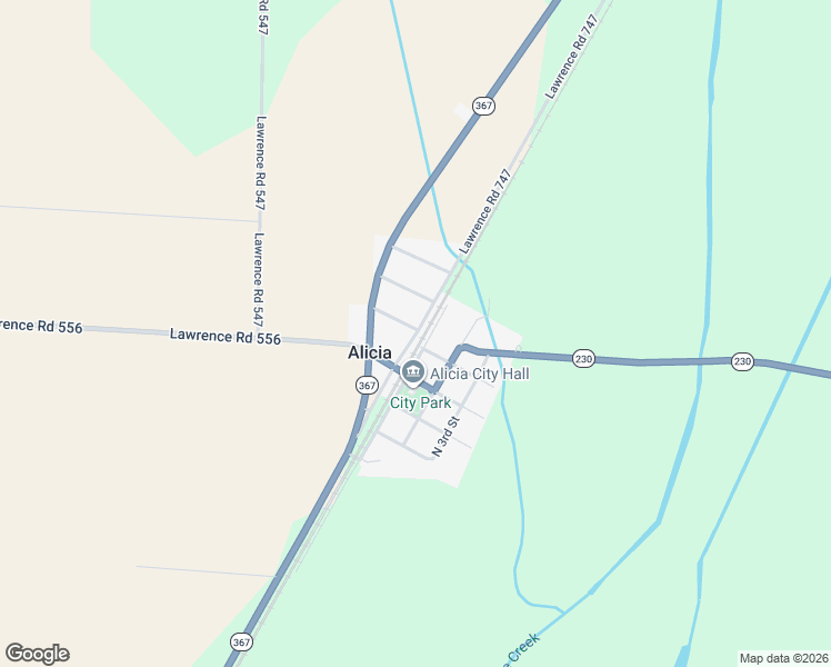 map of restaurants, bars, coffee shops, grocery stores, and more near 155 East Elm Street in Alicia