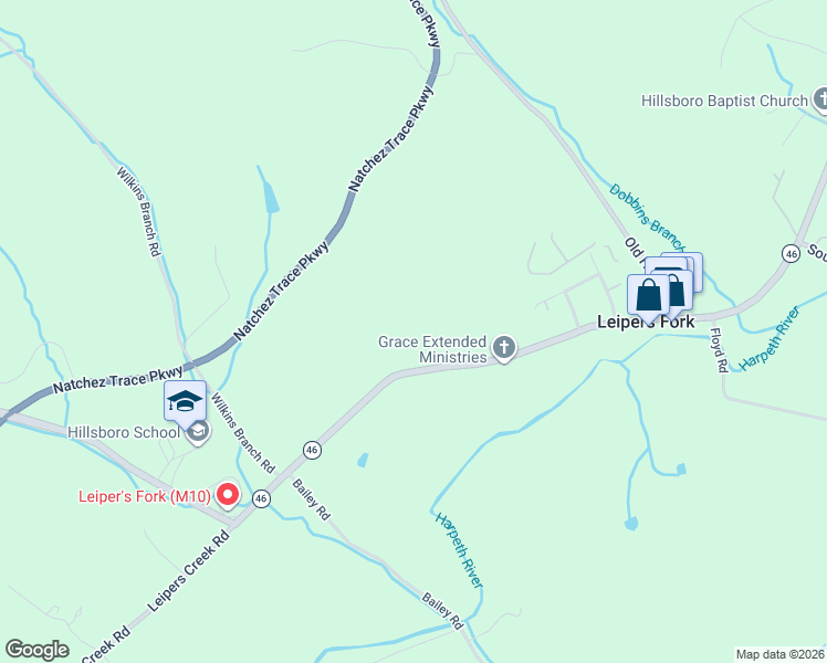 map of restaurants, bars, coffee shops, grocery stores, and more near 4296 Old Hillsboro Rd in Franklin