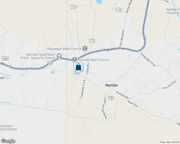 map of restaurants, bars, coffee shops, grocery stores, and more near 2B Calle Rivera in Santa Fe