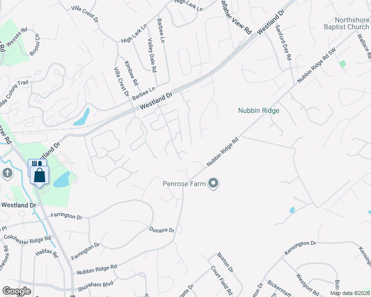map of restaurants, bars, coffee shops, grocery stores, and more near 8501 Old Towne Court in Knoxville