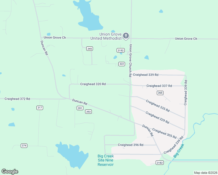 map of restaurants, bars, coffee shops, grocery stores, and more near 468 County Road 320 in Bono