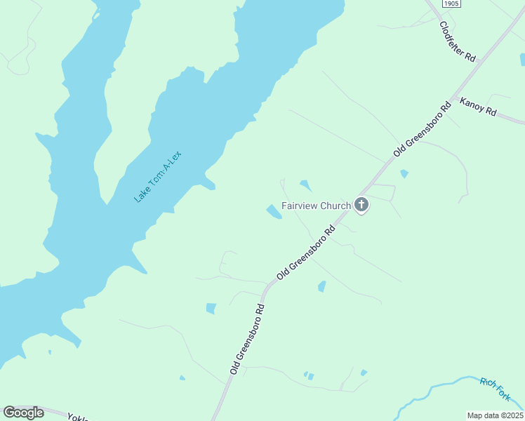 map of restaurants, bars, coffee shops, grocery stores, and more near Old Greensboro Road in Thomasville