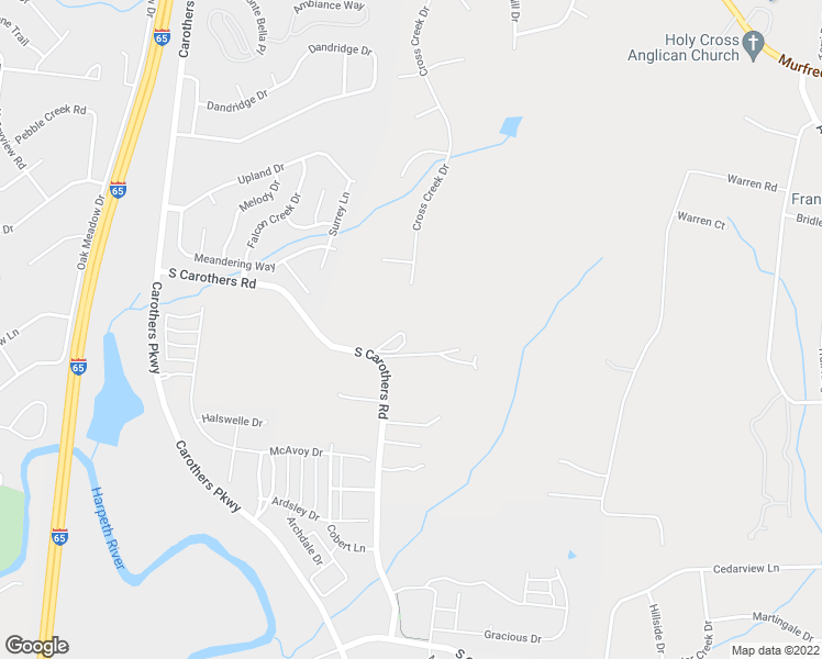 map of restaurants, bars, coffee shops, grocery stores, and more near 4344 South Carothers Road in Franklin