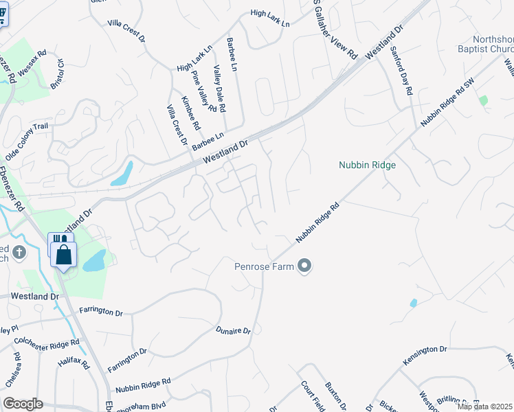 map of restaurants, bars, coffee shops, grocery stores, and more near 8513 East Cypress Lake Drive in Knoxville