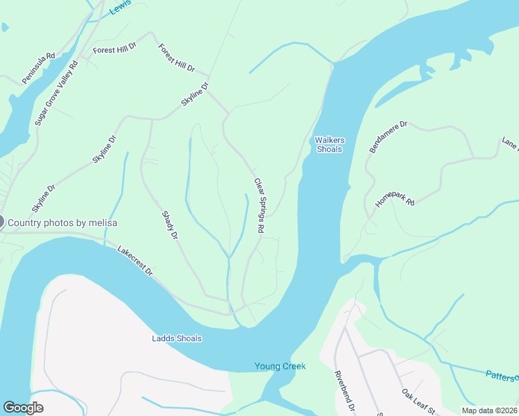 map of restaurants, bars, coffee shops, grocery stores, and more near 205 Clear Springs Road in Harriman