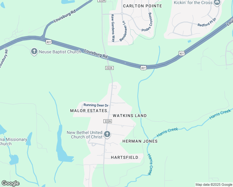 map of restaurants, bars, coffee shops, grocery stores, and more near 4024 Jonesville Road in Wake Forest