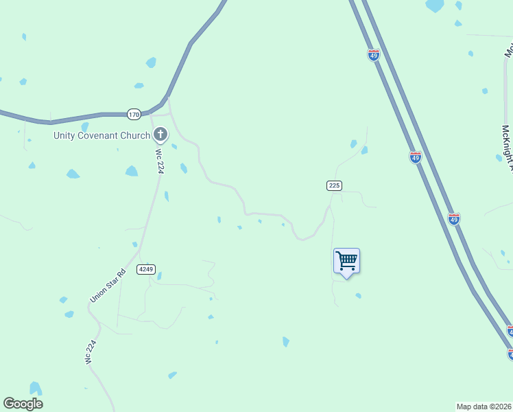 map of restaurants, bars, coffee shops, grocery stores, and more near 10768 Wooton Road in West Fork