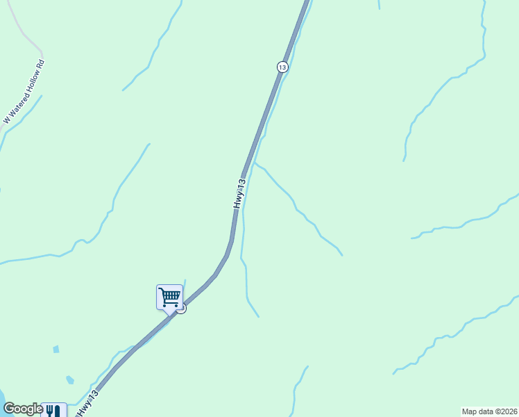 map of restaurants, bars, coffee shops, grocery stores, and more near Tennessee 13 in Hurricane Mills
