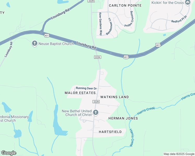 map of restaurants, bars, coffee shops, grocery stores, and more near 4025 Jonesville Road in Wake Forest