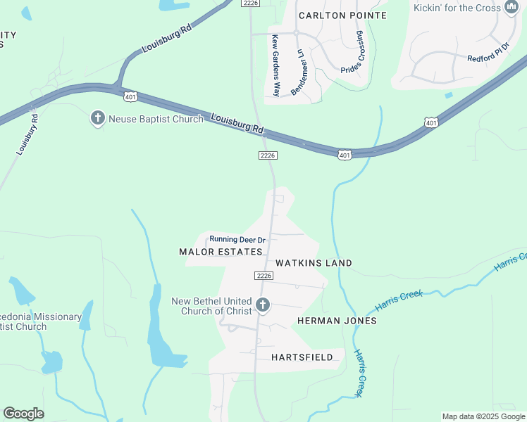 map of restaurants, bars, coffee shops, grocery stores, and more near 4025 Jonesville Road in Wake Forest