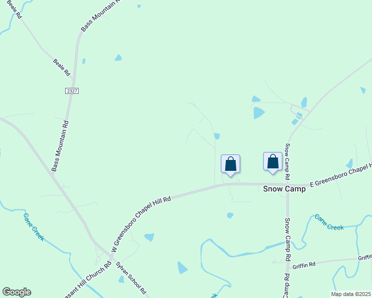 map of restaurants, bars, coffee shops, grocery stores, and more near 7917 Wolfe Lane in Snow Camp
