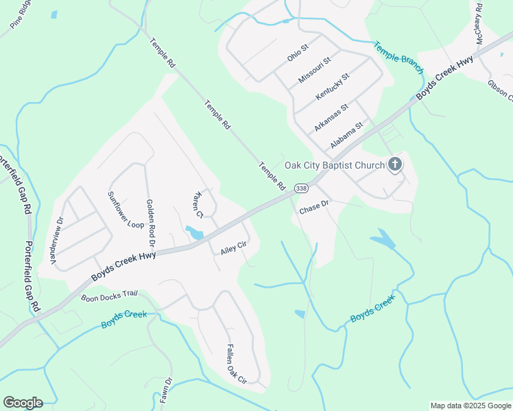 map of restaurants, bars, coffee shops, grocery stores, and more near 1542 Boyds Creek Highway in Seymour