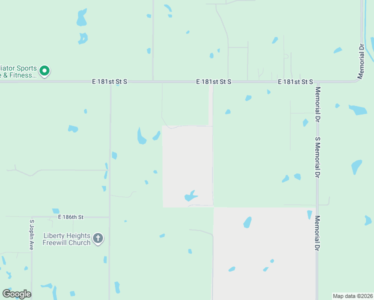 map of restaurants, bars, coffee shops, grocery stores, and more near 18302 South 73rd East Avenue in Bixby