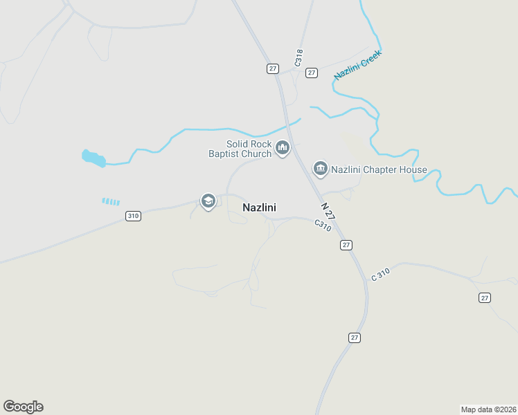 map of restaurants, bars, coffee shops, grocery stores, and more near in Nazlini