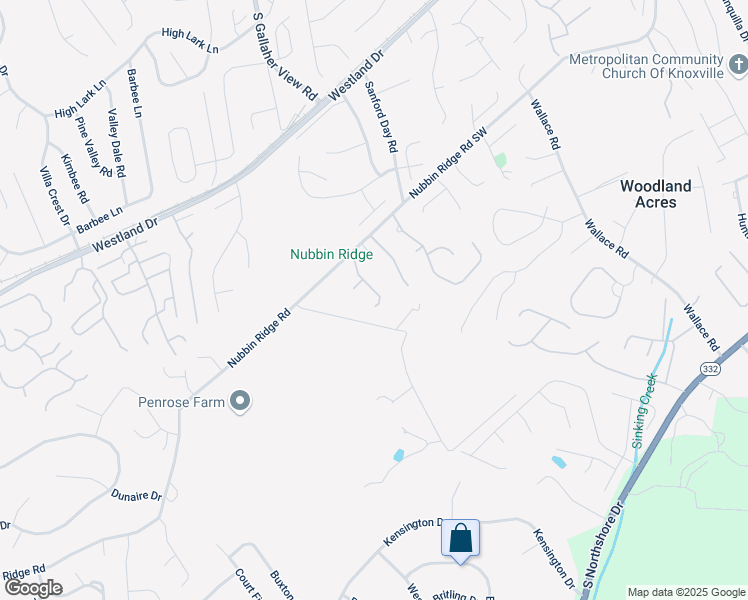map of restaurants, bars, coffee shops, grocery stores, and more near 1235 Maples Glen Lane in Knoxville