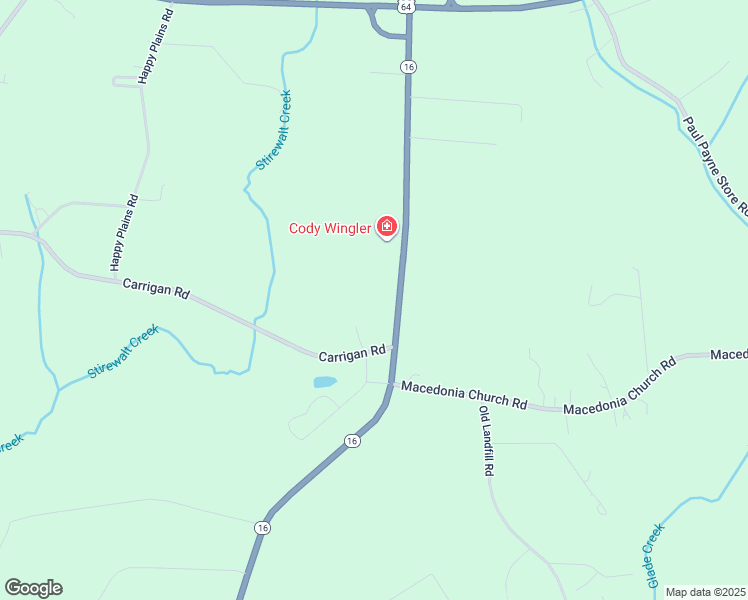 map of restaurants, bars, coffee shops, grocery stores, and more near 1780 North Carolina 16 in Taylorsville