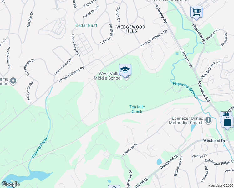 map of restaurants, bars, coffee shops, grocery stores, and more near 847 Freels Lane in Knoxville