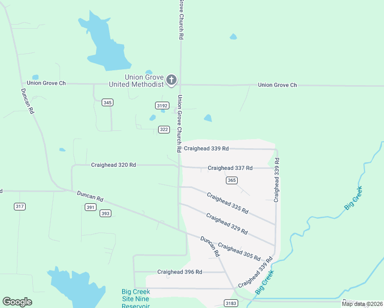 map of restaurants, bars, coffee shops, grocery stores, and more near 1077 CR 339 in Bono