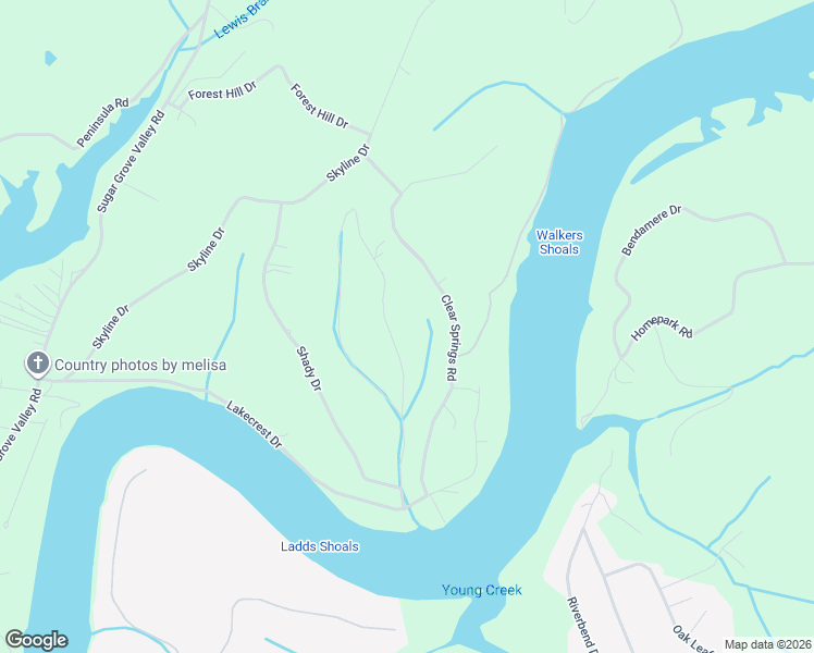 map of restaurants, bars, coffee shops, grocery stores, and more near 205 Clear Springs Road in Harriman