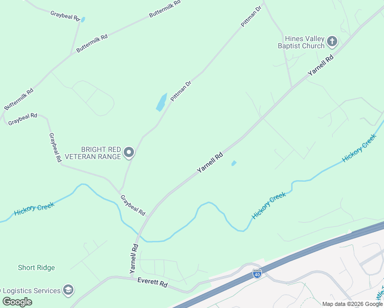 map of restaurants, bars, coffee shops, grocery stores, and more near 12425 Yarnell Road in Knoxville