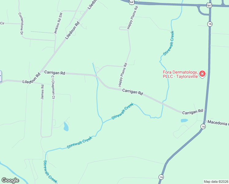 map of restaurants, bars, coffee shops, grocery stores, and more near 765 Carrigan Road in Township of Taylorsville