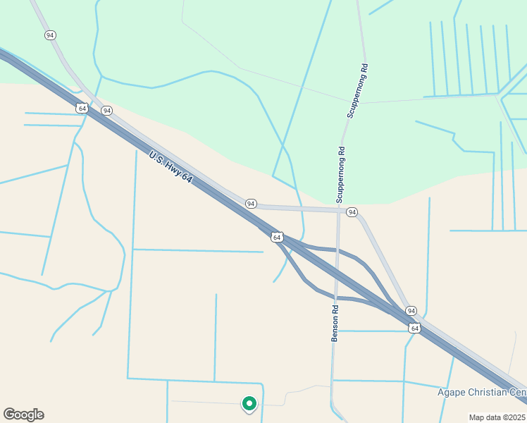 map of restaurants, bars, coffee shops, grocery stores, and more near 11932 North Carolina 94 in Creswell