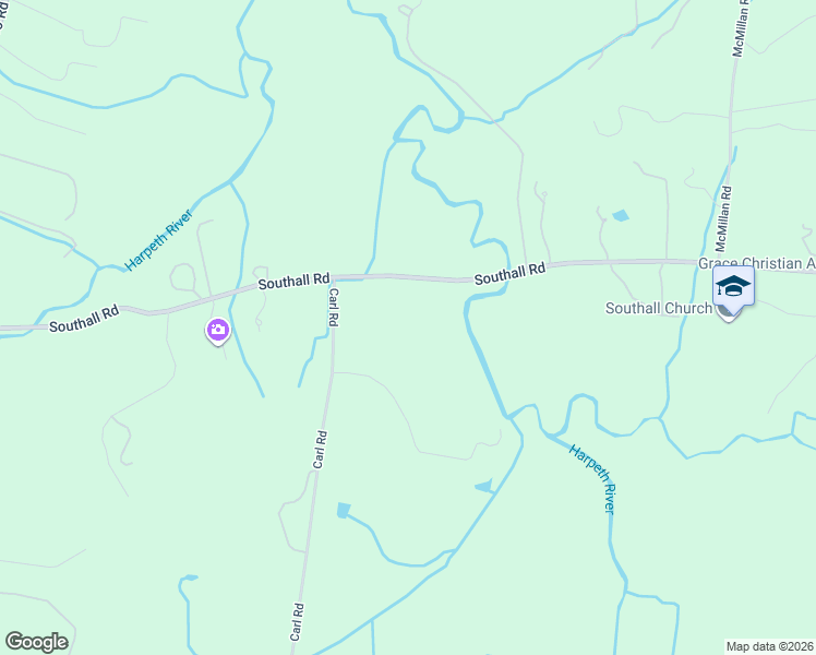 map of restaurants, bars, coffee shops, grocery stores, and more near 3114-3118 Carl Road in Franklin