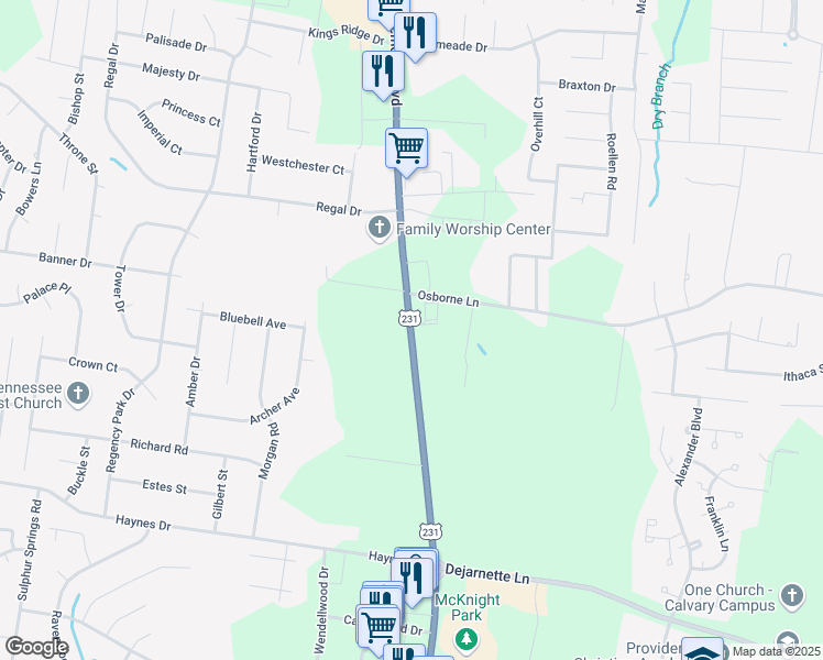 map of restaurants, bars, coffee shops, grocery stores, and more near 2906 Tennessee 10 in Shelbyville