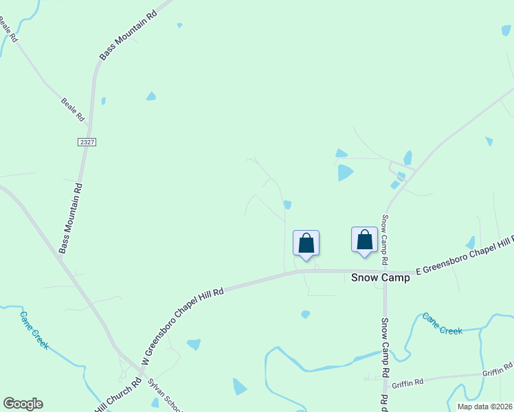 map of restaurants, bars, coffee shops, grocery stores, and more near 7917 Wolfe Lane in Snow Camp
