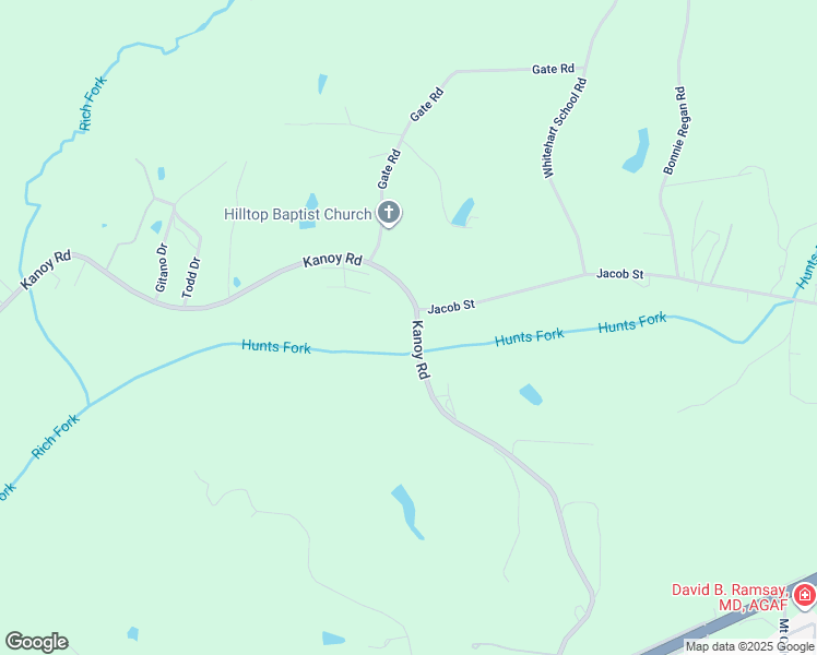 map of restaurants, bars, coffee shops, grocery stores, and more near Kanoy Road in Thomasville