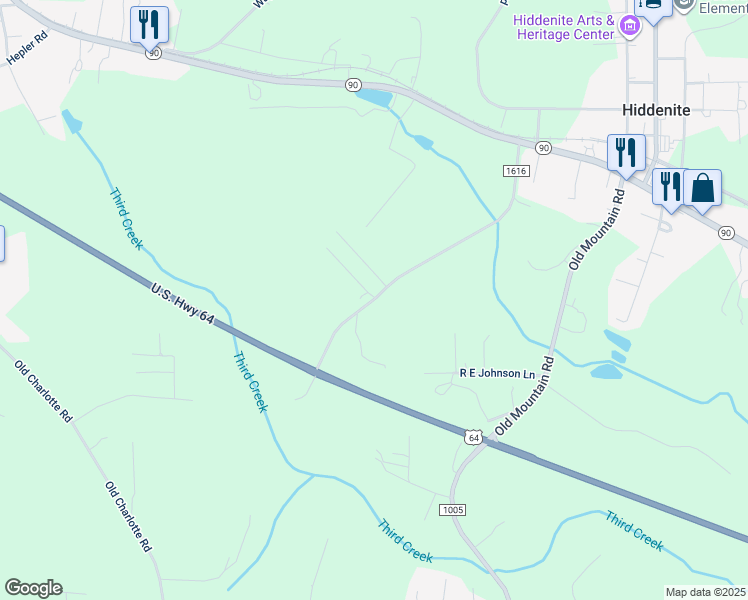 map of restaurants, bars, coffee shops, grocery stores, and more near Prichard Lane in Taylorsville