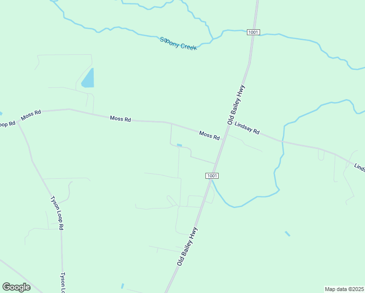 map of restaurants, bars, coffee shops, grocery stores, and more near Moss Road in Nash County