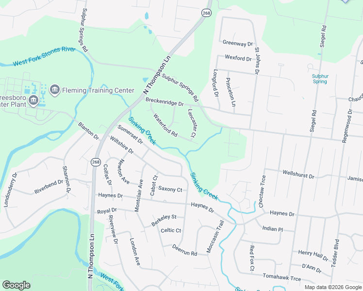 map of restaurants, bars, coffee shops, grocery stores, and more near 1726 Somerset Drive in Murfreesboro