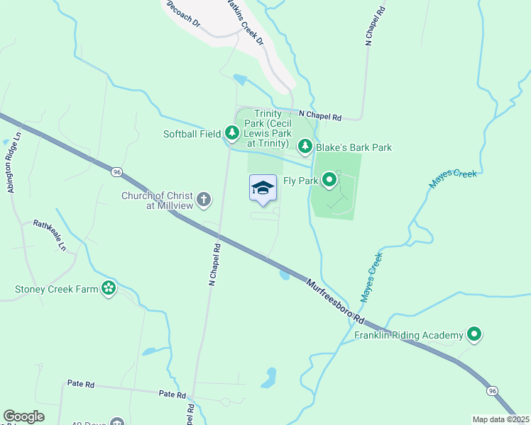 map of restaurants, bars, coffee shops, grocery stores, and more near 4410 Murfreesboro Road in Franklin