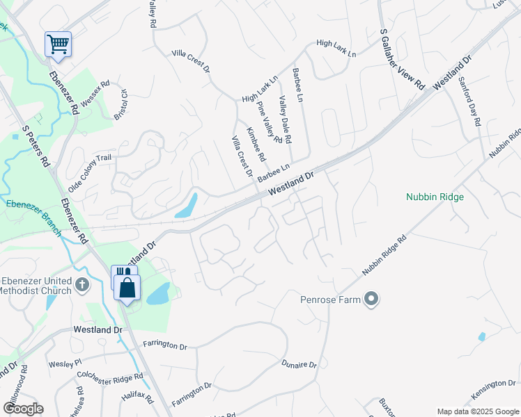 map of restaurants, bars, coffee shops, grocery stores, and more near 8628 Barbee Lane in Knoxville