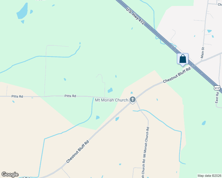 map of restaurants, bars, coffee shops, grocery stores, and more near 258 Pitts Road in Friendship