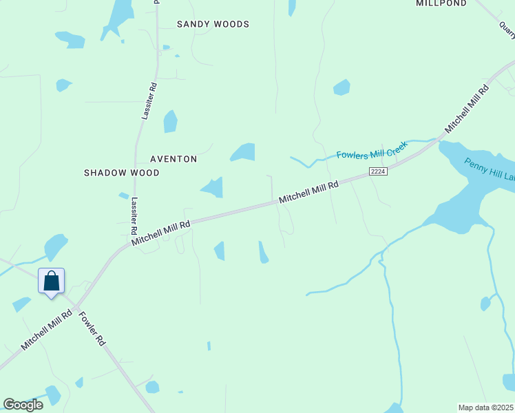map of restaurants, bars, coffee shops, grocery stores, and more near Mitchell Mill Road in Zebulon