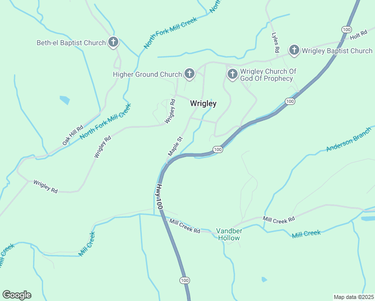 map of restaurants, bars, coffee shops, grocery stores, and more near 4227 Tennessee 100 in Lyles